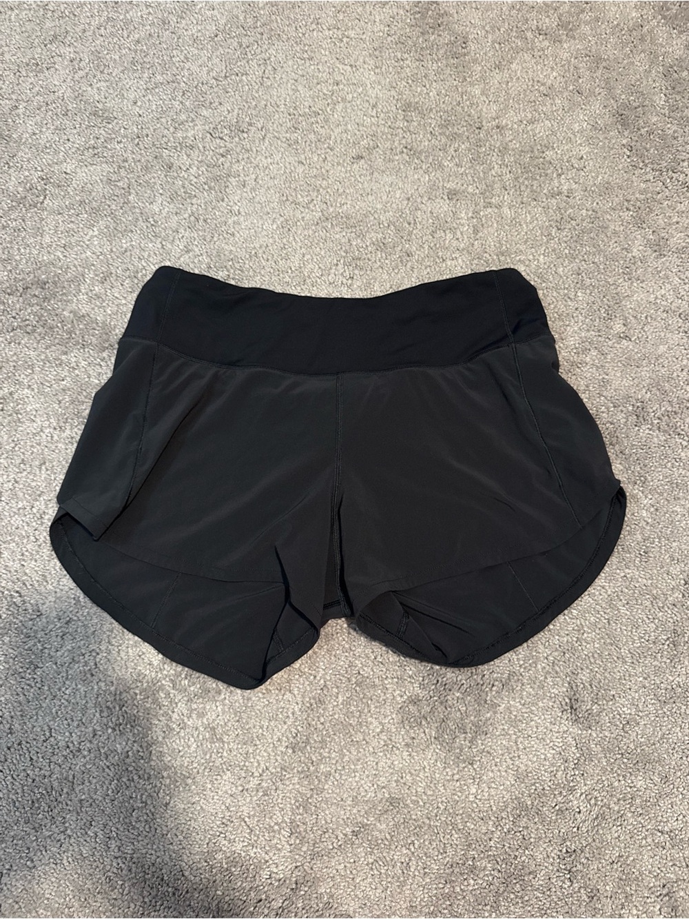 lululemon speed up Black Athletic Running Shorts